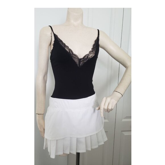 BNWOT Calvin Klein white pleated skort tennis skirt w shorts underneath SMALL - Picture 10 of 15